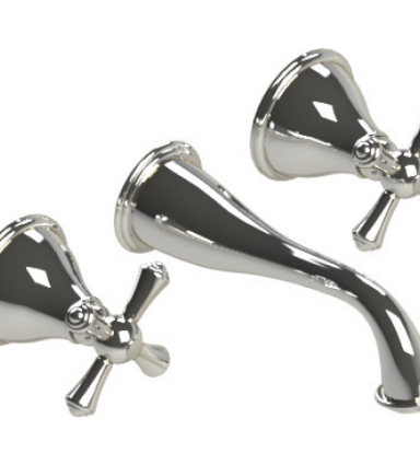 Rubinet T1GFMC Wall Mount Lav Set (Less Drain) Trim Only