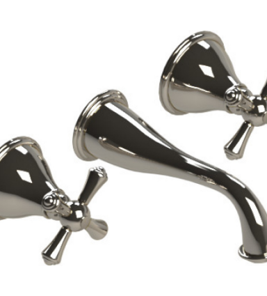 Rubinet T1GFMC Wall Mount Lav Set (Less Drain) Trim Only