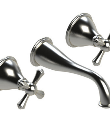 Rubinet T1GFMC Wall Mount Lav Set (Less Drain) Trim Only