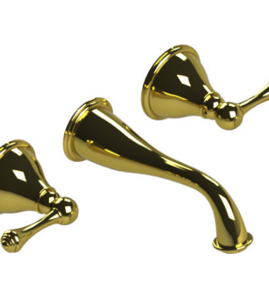 Rubinet T1GFML Wall Mount Lav Set (Less Drain) Trim Only