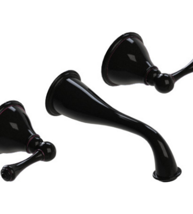Rubinet T1GFML Wall Mount Lav Set (Less Drain) Trim Only