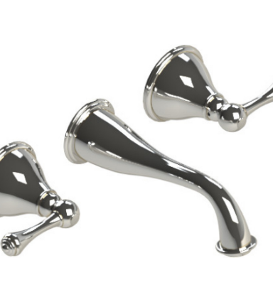 Rubinet T1GFML Wall Mount Lav Set (Less Drain) Trim Only