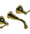 Rubinet T1GFML Wall Mount Lav Set (Less Drain) Trim Only
