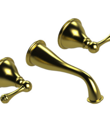 Rubinet T1GFML Wall Mount Lav Set (Less Drain) Trim Only