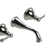 Rubinet T1GFML Wall Mount Lav Set (Less Drain) Trim Only