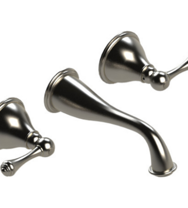Rubinet T1GFML Wall Mount Lav Set (Less Drain) Trim Only