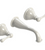 Rubinet T1GFML Wall Mount Lav Set (Less Drain) Trim Only
