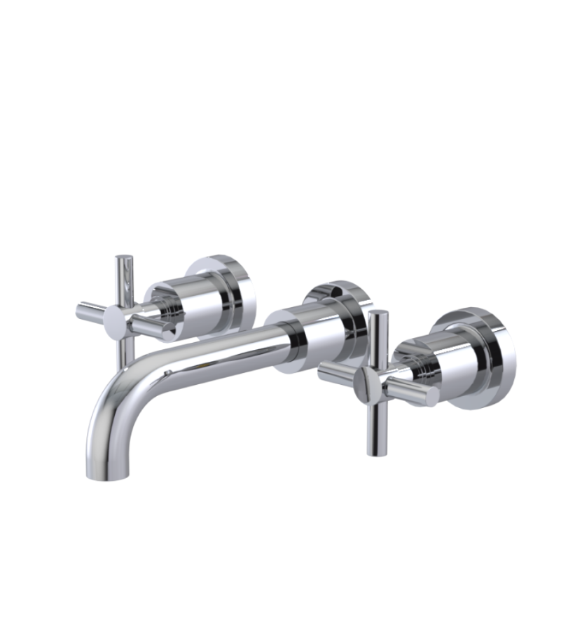 Rubinet T1GGNC Wall Mount Lav Set (Less Drain) Trim Only