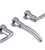 Rubinet T1GHOL Wall Mount Lav Set (Less Drain) Trim Only