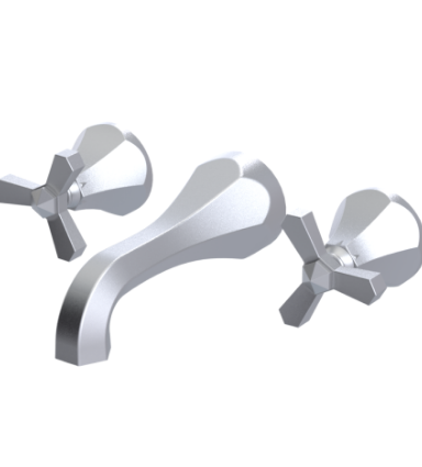 Rubinet T1GHXC Wall Mount Lav Set (Less Drain) Trim Only