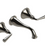 Rubinet T1GJSL Wall Mount Lav Set (Less Drain) Trim Only