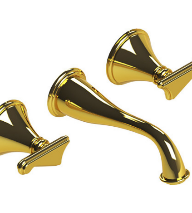 Rubinet T1GJSS Wall Mount Lav Set (Less Drain) Trim Only