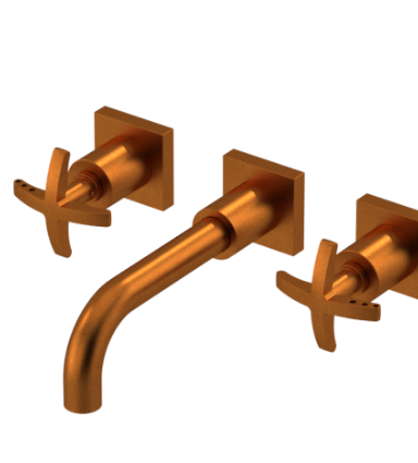 Rubinet T1GLAC Wall Mount Lav Set (Less Drain) Trim Only