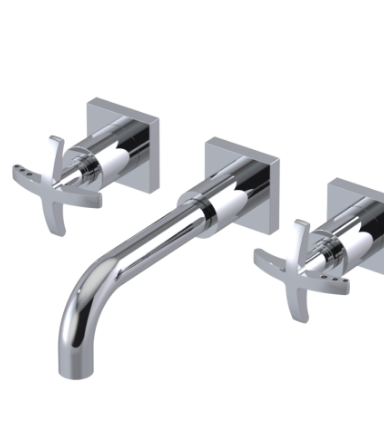 Rubinet T1GLAC Wall Mount Lav Set (Less Drain) Trim Only
