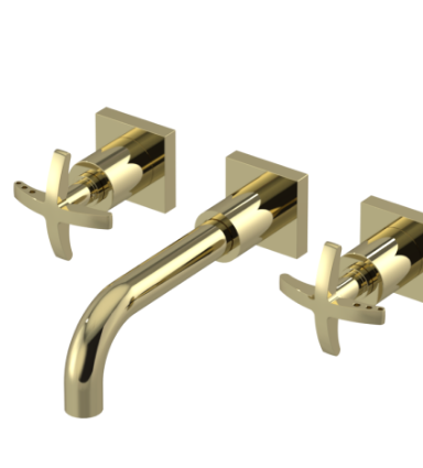 Rubinet T1GLAC Wall Mount Lav Set (Less Drain) Trim Only