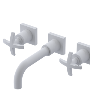 Rubinet T1GLAC Wall Mount Lav Set (Less Drain) Trim Only