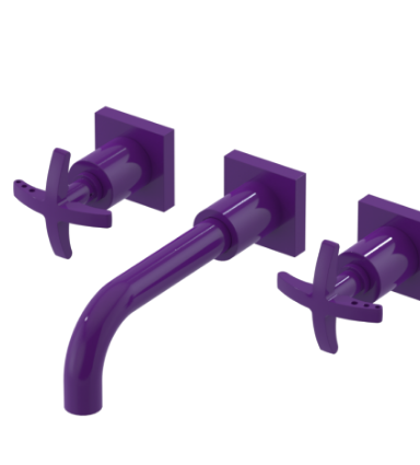 Rubinet T1GLAC Wall Mount Lav Set (Less Drain) Trim Only
