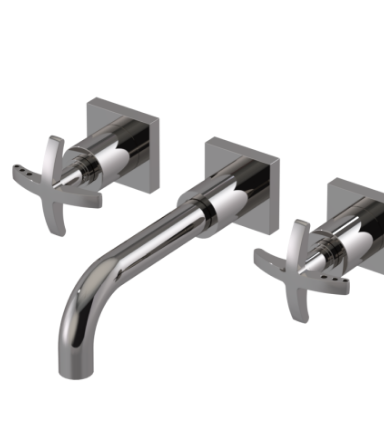 Rubinet T1GLAC Wall Mount Lav Set (Less Drain) Trim Only
