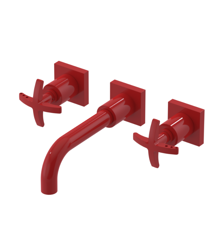 Rubinet T1GLAC Wall Mount Lav Set (Less Drain) Trim Only