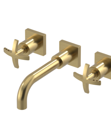 Rubinet T1GLAC Wall Mount Lav Set (Less Drain) Trim Only