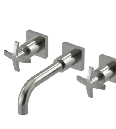Rubinet T1GLAC Wall Mount Lav Set (Less Drain) Trim Only