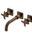 Rubinet T1GLAC Wall Mount Lav Set (Less Drain) Trim Only