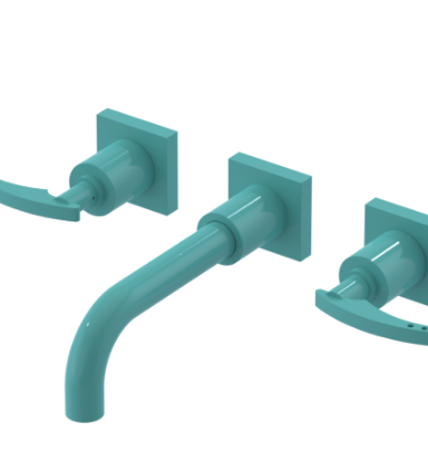 Rubinet T1GLAL Wall Mount Lav Set (Less Drain) Trim Only