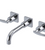 Rubinet T1GLAL Wall Mount Lav Set (Less Drain) Trim Only