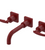 Rubinet T1GLAL Wall Mount Lav Set (Less Drain) Trim Only