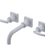 Rubinet T1GLAL Wall Mount Lav Set (Less Drain) Trim Only