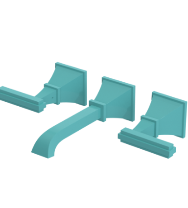 Rubinet T1GMQL Wall Mount Lav Set (Less Drain) Trim Only