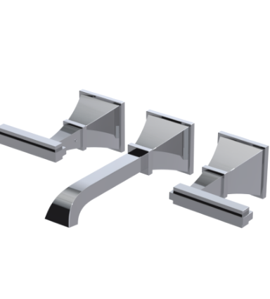 Rubinet T1GMQL Wall Mount Lav Set (Less Drain) Trim Only