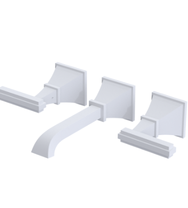 Rubinet T1GMQL Wall Mount Lav Set (Less Drain) Trim Only