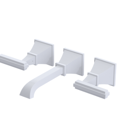 Rubinet T1GMQL Wall Mount Lav Set (Less Drain) Trim Only