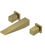Rubinet T1GRSQ Wall Mount Lav Set Trim Only (Less Drain)