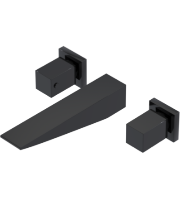 Rubinet T1GRSQ Wall Mount Lav Set Trim Only (Less Drain)