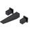 Rubinet T1GRSQ Wall Mount Lav Set Trim Only (Less Drain)