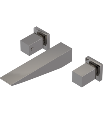 Rubinet T1GRSQ Wall Mount Lav Set Trim Only (Less Drain)