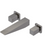 Rubinet T1GRSQ Wall Mount Lav Set Trim Only (Less Drain)