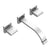 Rubinet T1GRTQ Wall Mount Lav Set (Less Drain) Trim Only