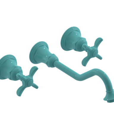 Rubinet T1GRV2C 2Wall Mount Lav Set With Extended Spout 10 1/2 (Less Drain) Trim Only