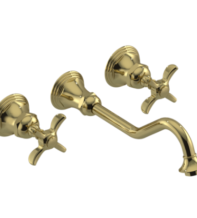 Rubinet T1GRV2C 2Wall Mount Lav Set With Extended Spout 10 1/2 (Less Drain) Trim Only