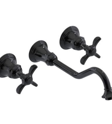 Rubinet T1GRV2C 2Wall Mount Lav Set With Extended Spout 10 1/2 (Less Drain) Trim Only