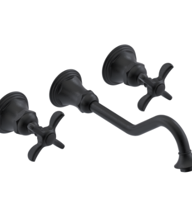 Rubinet T1GRV2C 2Wall Mount Lav Set With Extended Spout 10 1/2 (Less Drain) Trim Only
