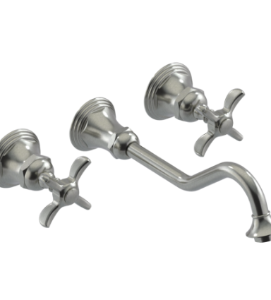 Rubinet T1GRV2C 2Wall Mount Lav Set With Extended Spout 10 1/2 (Less Drain) Trim Only