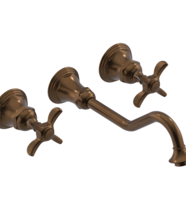 Rubinet T1GRV2C 2Wall Mount Lav Set With Extended Spout 10 1/2 (Less Drain) Trim Only