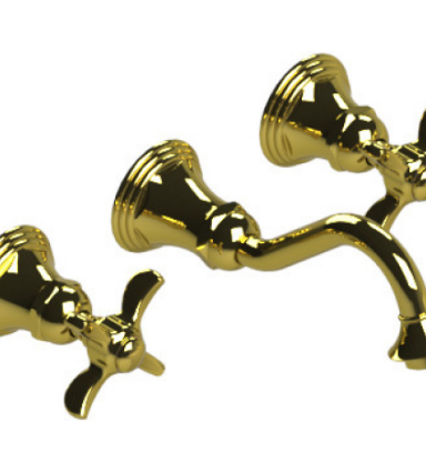 Rubinet T1GRVC Wall Mount Lav Set (Less Drain) Trim Only