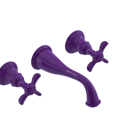 Rubinet T1GRVJC JWall Mount Lav Set (Jasmin Spout) (Less Drain) Trim Only