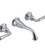 Rubinet T1GRVJL JWall Mount Lav Set (Jasmin Spout) (Less Drain) Trim Only