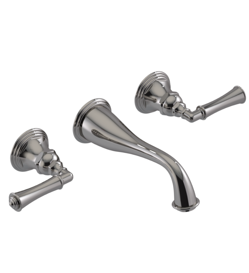 Rubinet T1GRVJL JWall Mount Lav Set (Jasmin Spout) (Less Drain) Trim Only